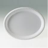 Plast.Disp.Dinner Plate Wh.230mm Rnd pk50
